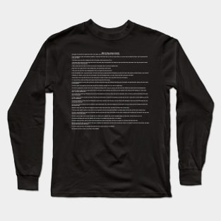 Mark 2 King James Version Text Long Sleeve T-Shirt